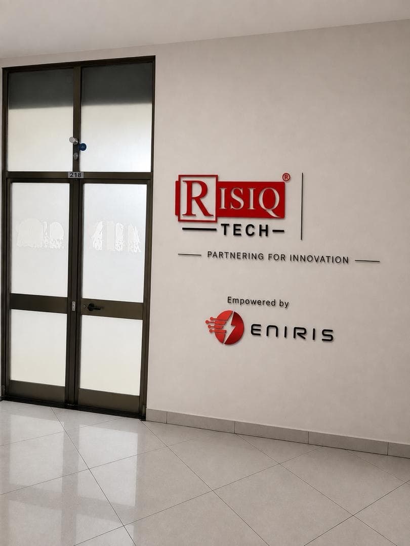 The RisiQ Tech office entrance in Addis Ababa